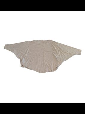 EUC Studio CLIP Japan Womens Large Cream Dolman 3/4 Sleeve Crop Top